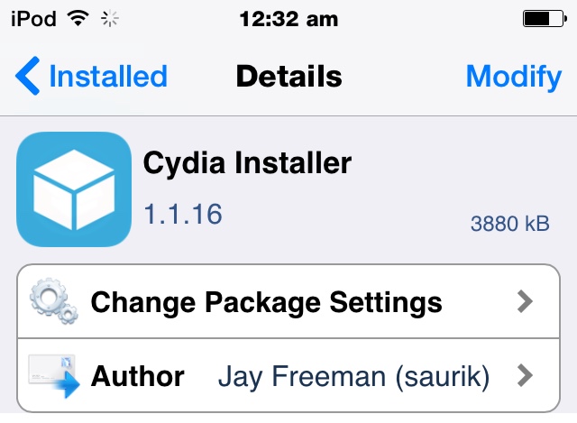 Cydia 1.1.16