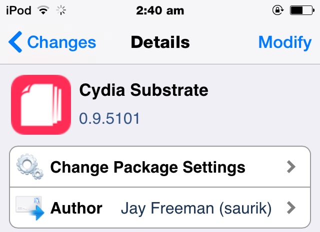 Cydia Substrate 0.9.5101