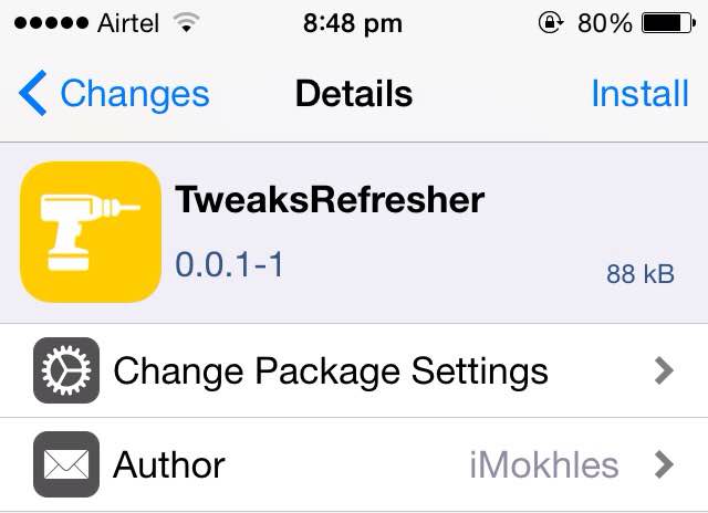 Tweaksrefresher