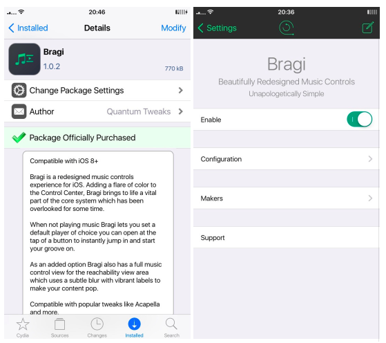 Bragi-Cydia-Tweak