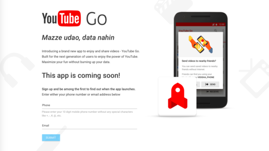 YouTube Go â€“ Offline Viewing For Everyone, Almost