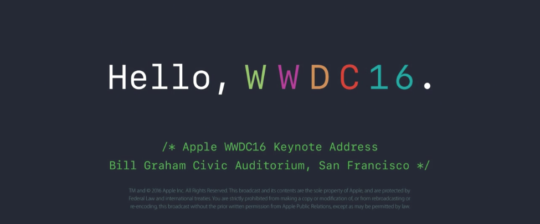 hello-wwdc16-apple