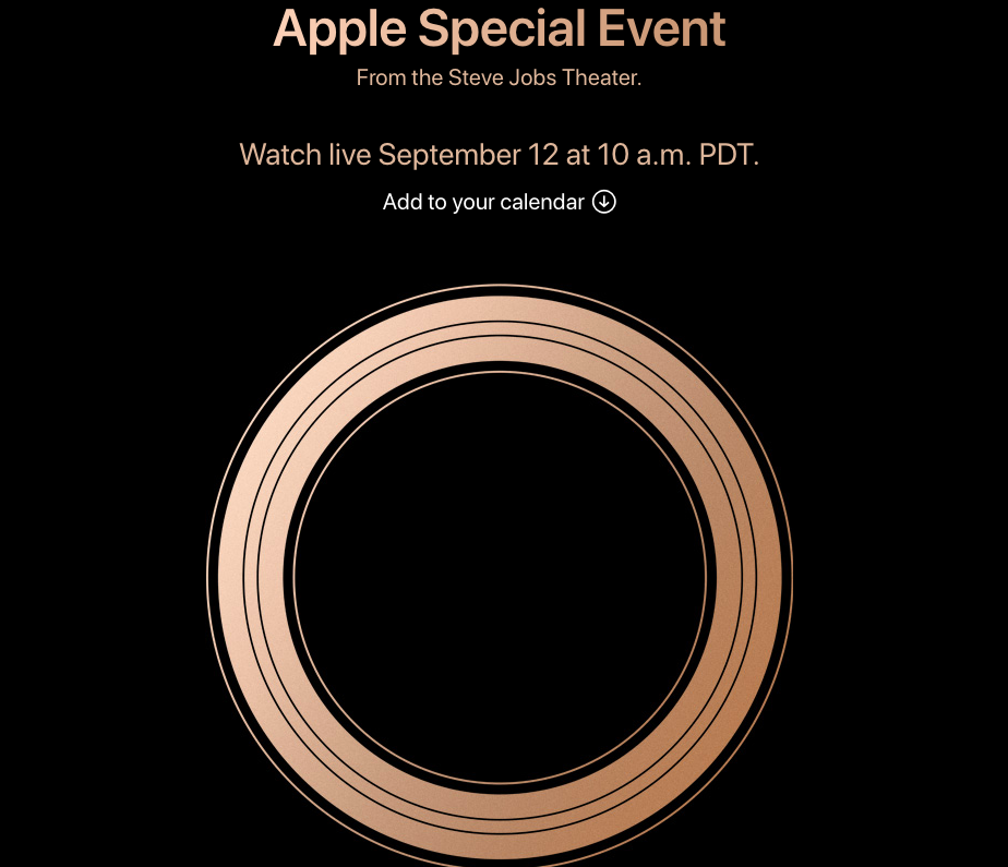 2018 apple iPhone event