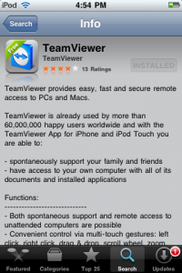 team viewer iphone