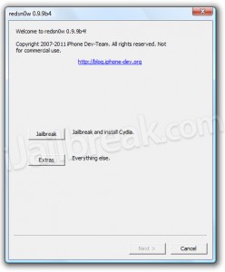 i cant use just boot after redsn0w jailbreak i cant use just boot after redsn0w jailbreak