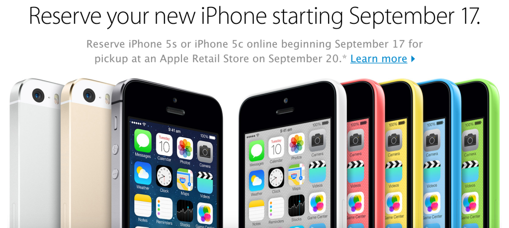 Pre-order iPhone 5s On September 17th